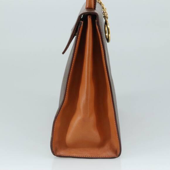 CELINE Macadam Canvas Hand Bag Pvc Leather Brown - Picture 5 of 12